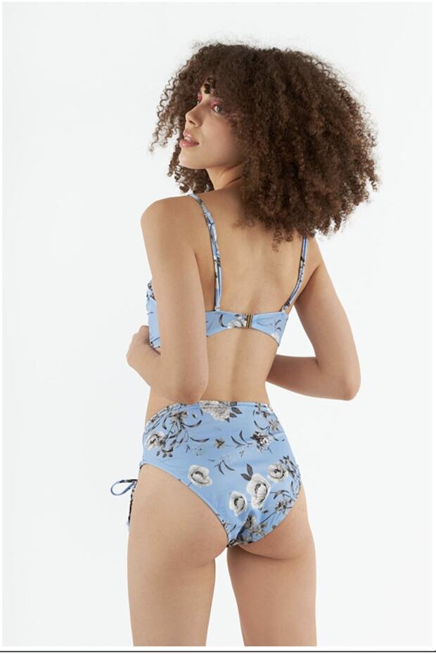Mavi Botanik Çok Şık Tek Üst Bikini - 2