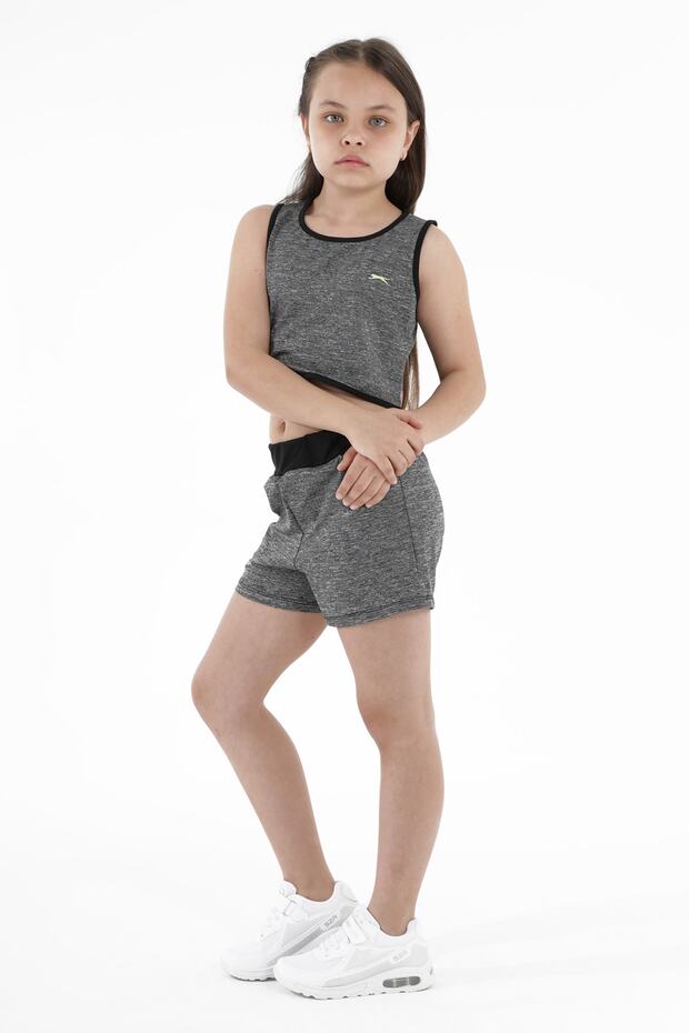 Desta Girl's Tracksuit Set Dark Gray