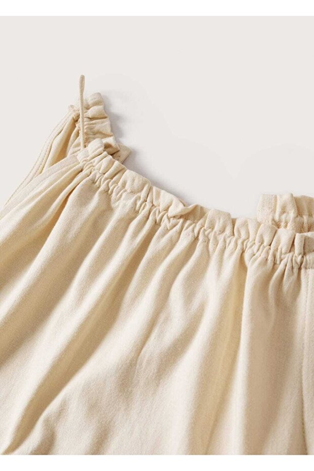 Rochie din bumbac cu volane - 7