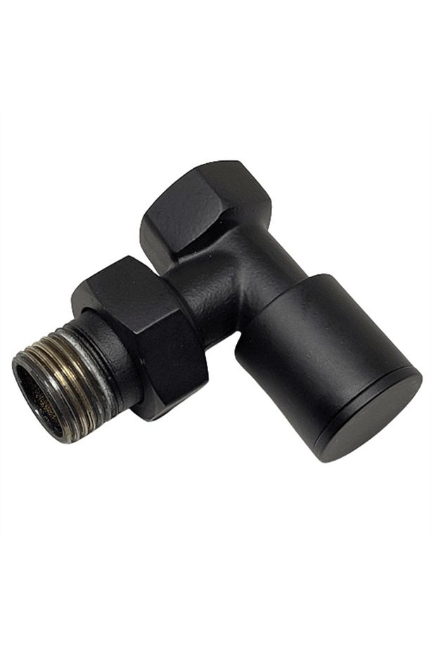 Köşe Radyatör - Havlupan Vanası -1/2 Mat Siyah Ral 9005 - 3