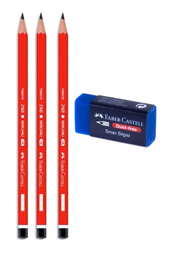 Stationery School Set Opportunity Product Set 3 Pencils + 1 Exam Eraser