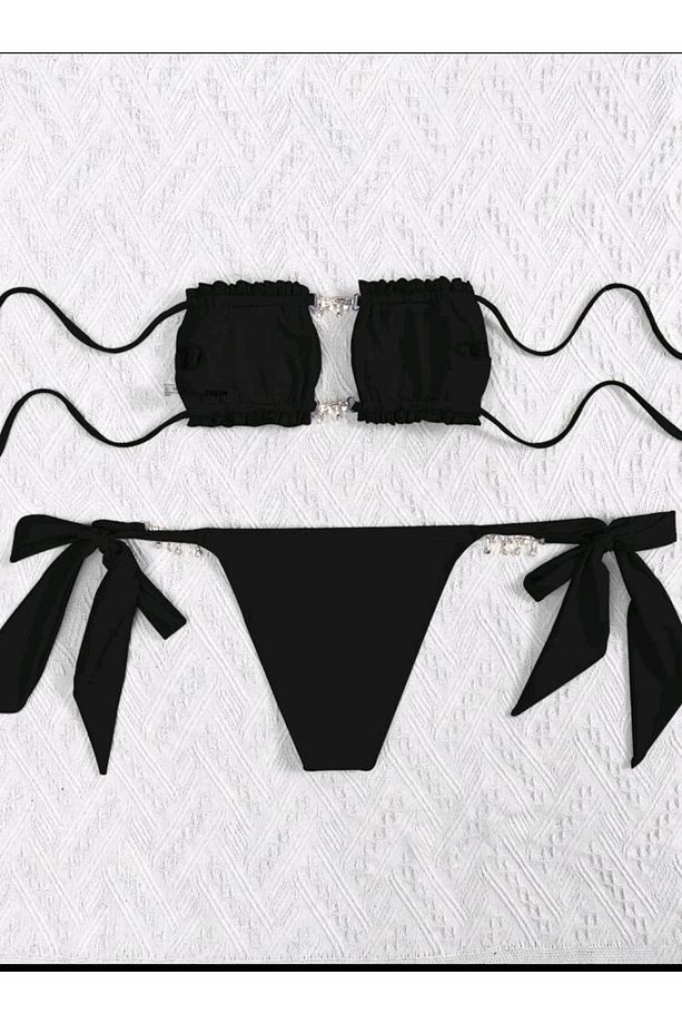 Taşlı Bikini Set - 7