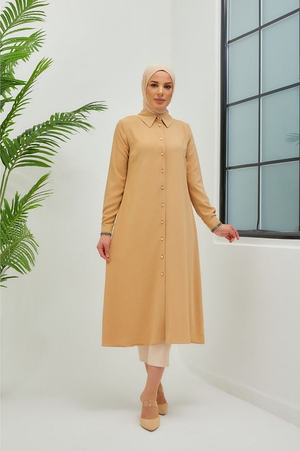 Kolu Taş Detaylı Tunik - 7