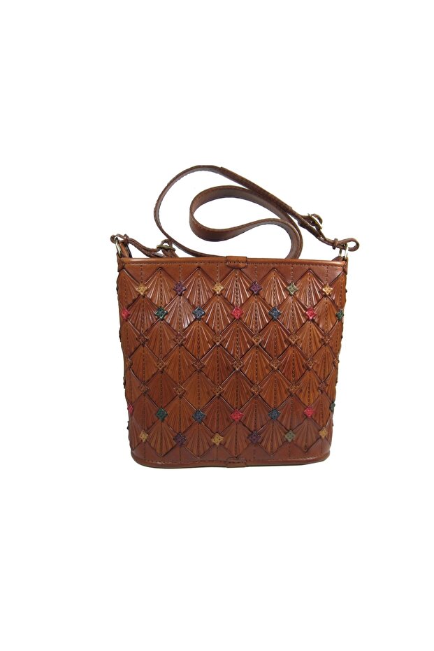 حقيبة ماسنجر جلدية مصنوعة يدوياً (كريستال) - 2