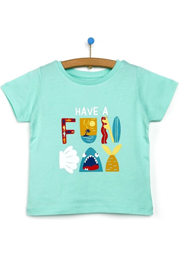 Basic Erkek Bebek Pamuklu Tshirt - 1