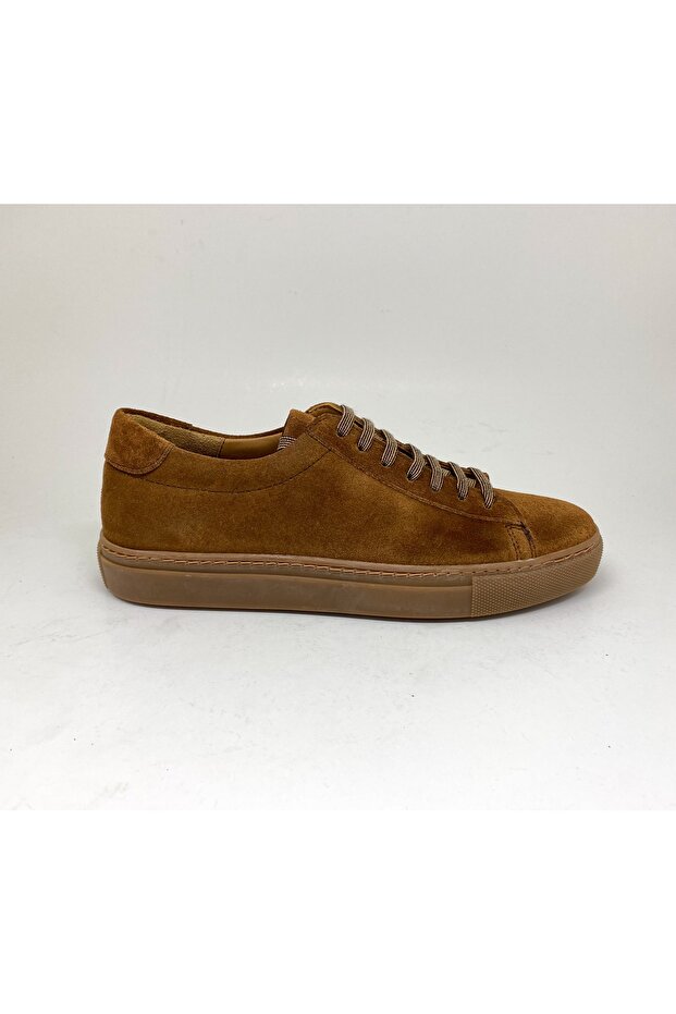 Genuine Leather Tan Men's Sports Shoes