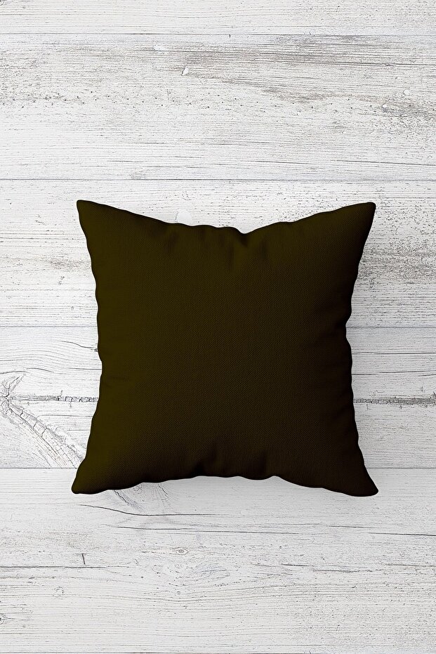 Solid Color Khaki Green Double Sided Printed Hidden Zippered Pillowcase Throw Pillow Seat Pillowcase
