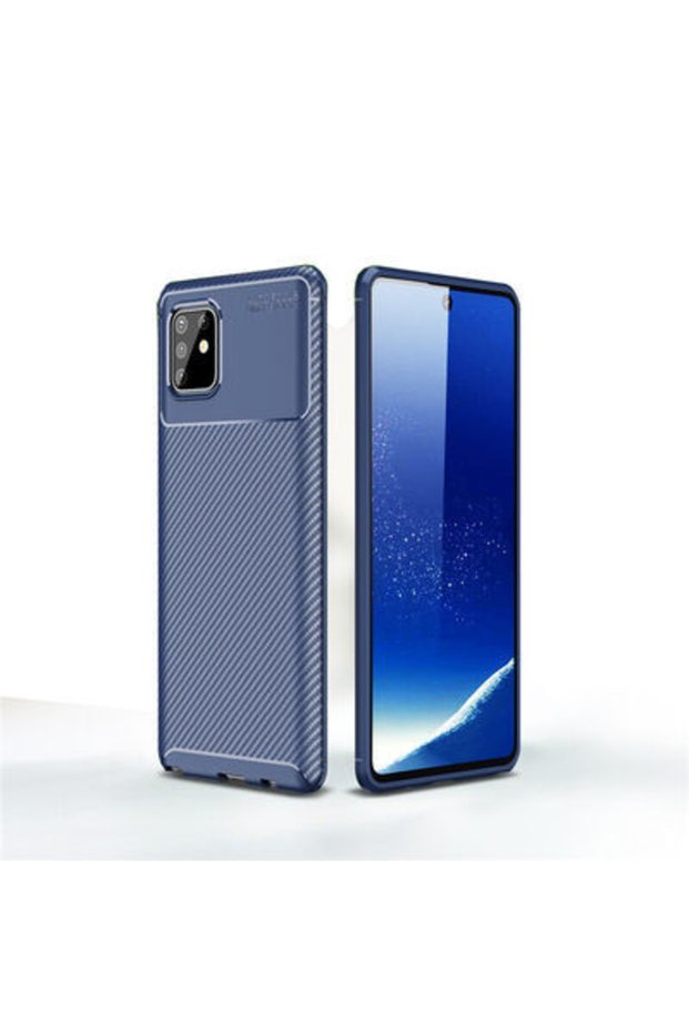 غطاء Negro بتصميم نحيف للغاية متوافق مع هاتف Galaxy A81 (note 10 Lite) بتصميم كربوني