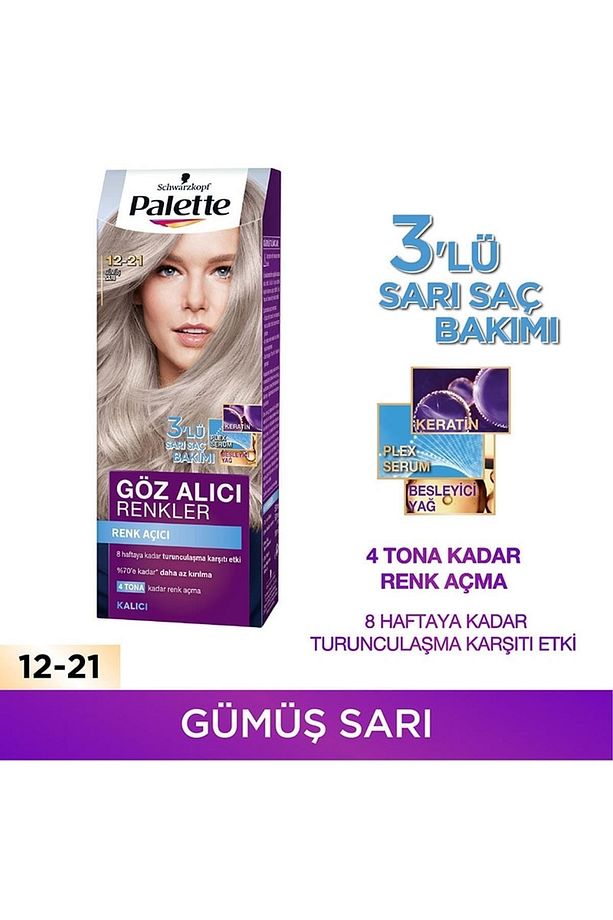 Göz Alıcı Renkler Renk Açıcı 12-21 Gümüş Sarı - 2