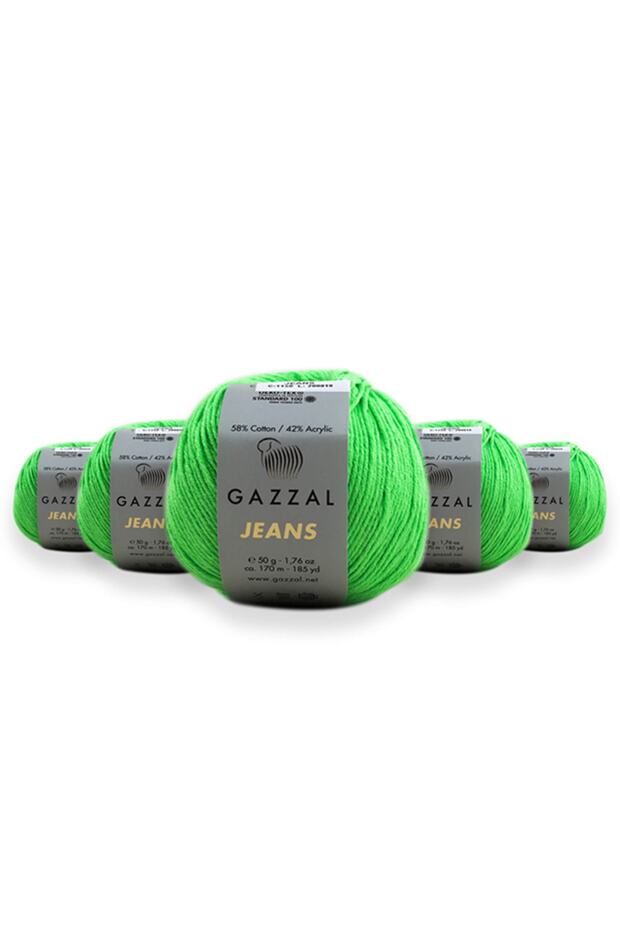 Jeans 50 Gr 5 Pack Amigurumi Punch Hand Knitting Yarn Taka Yarn (1150 Jns)
