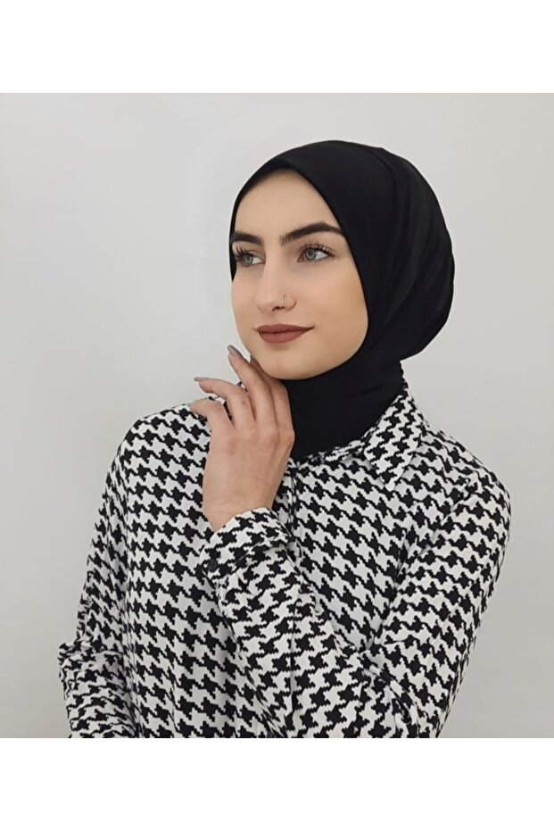 Eșarfă neagră Hijab Bone - 1