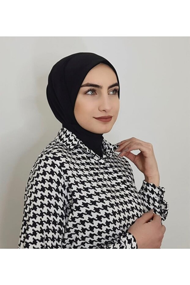 Eșarfă neagră Hijab Bone - 5