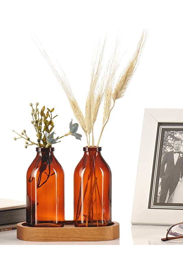 Vazo Amber 2'li Stantlı - 1