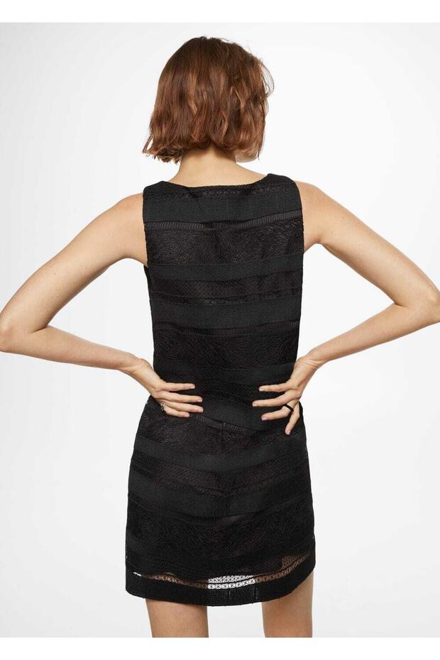 Ajur Detaylı Elbise - 4