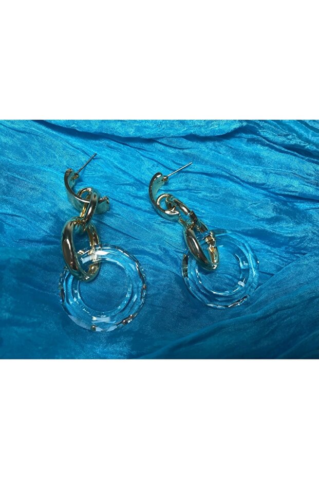 أقراط بيضاء شفافة - 2