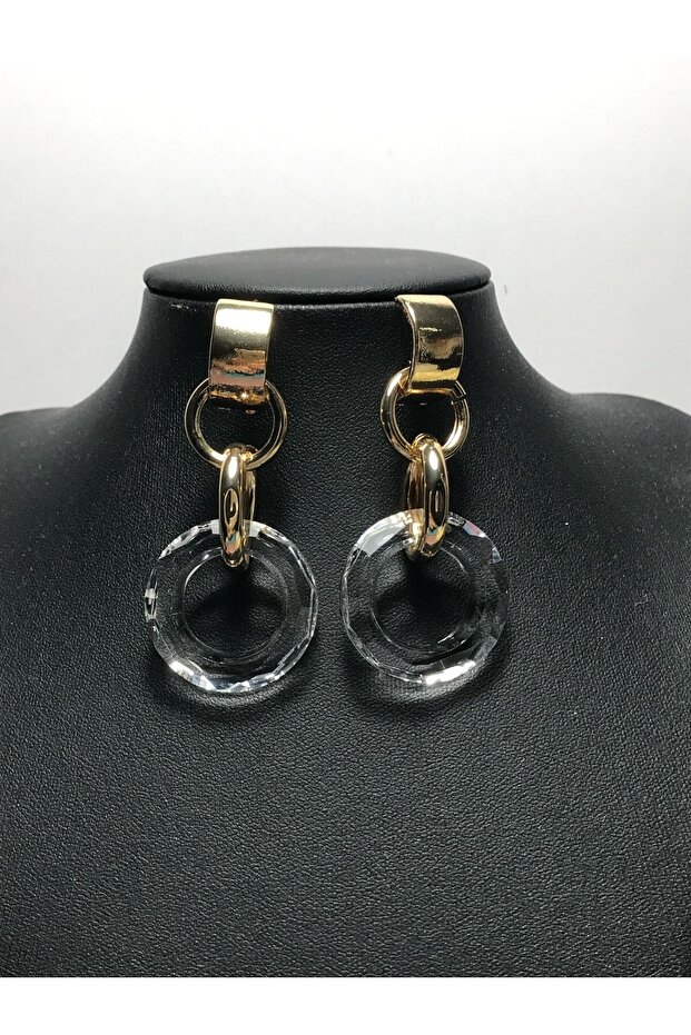 أقراط بيضاء شفافة - 3