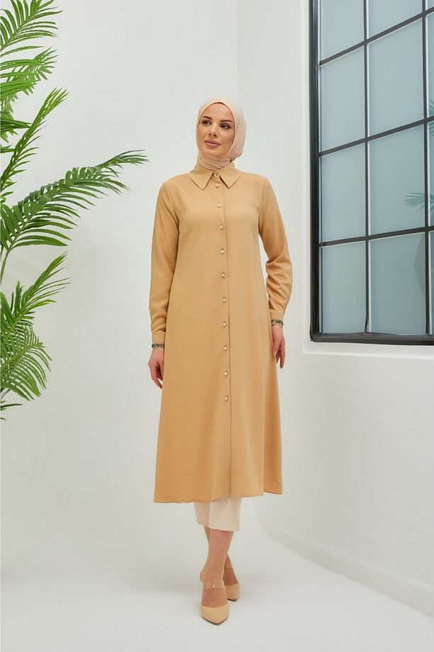 Kolu Taş Detaylı Tunik - 4