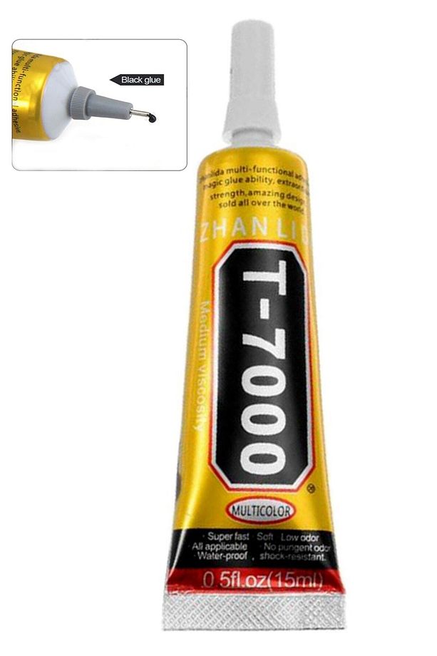 15ml T7000 Cep Telefon Lcd Ekran Kapak Plastik Yapıştırıcı Siyah - 1