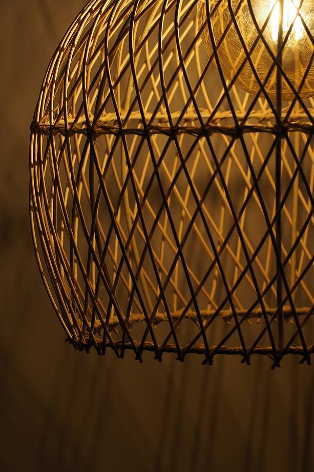 Rattan Avize Bambu Sarkıt: Shadow 40cm - 7