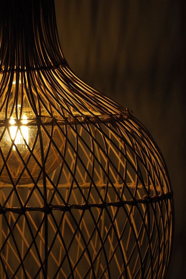 Rattan Avize Bambu Sarkıt: Shadow 40cm - 8