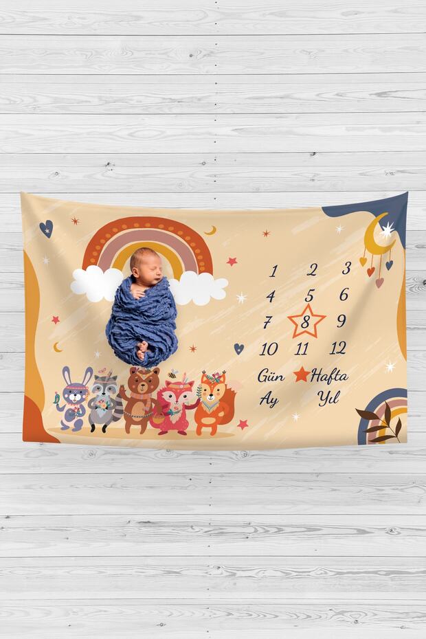 Baby Memory Cover Newborn Monthly Bohemian Concept Photo Shoot Cover 150x100cm