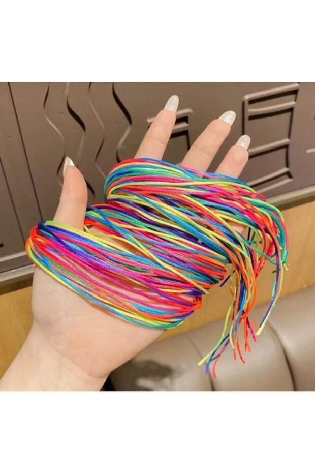 Rainbow Saç Postiş Saç Örgü Süsü - 3