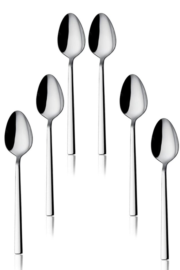 Luxury Dessert Spoon 18/10 Steel 6 PiecesCafe Home Restaurant Restaurant Hotel