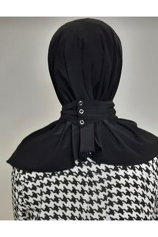 Eșarfă neagră Hijab Bone - 4