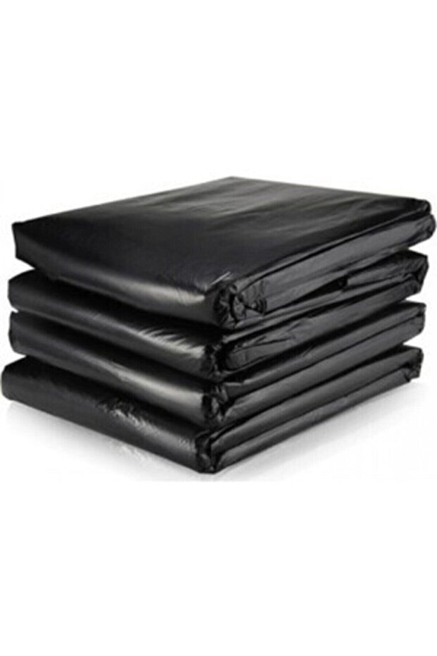 5 Kg Dökme Çöp Torbası 80x110 Cm Ağır Hizmet Kalın Çöp Poşeti Jumbo Boy Siyah - 3