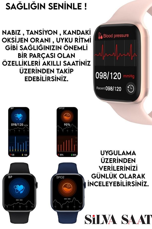 Watch7 Hw16 Premium Series Son Sürüm Akıllı Saat Smartwatch Ip67 Suya Dayanıklı Ios Android Uyumlu - 5