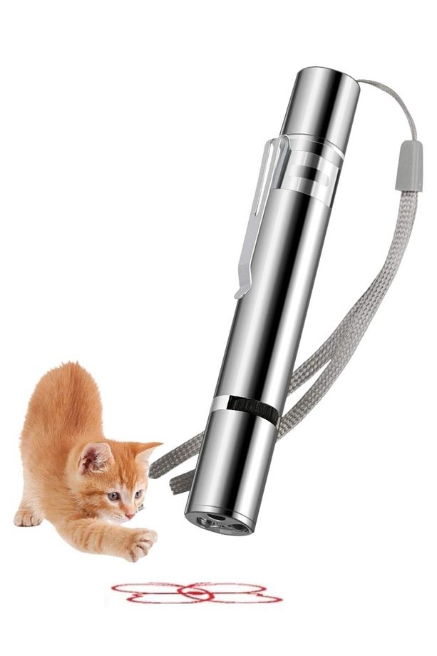 Usb Ile Şarj Edilebilen 3 In 1 Lazer Pointer Uv El Feneri + El Feneri Kırmızı Işık + Beyaz Meşale - 2