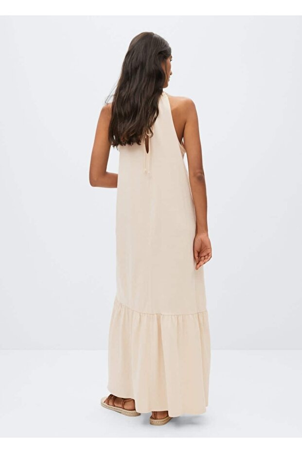 Rochie din bumbac cu volane - 4