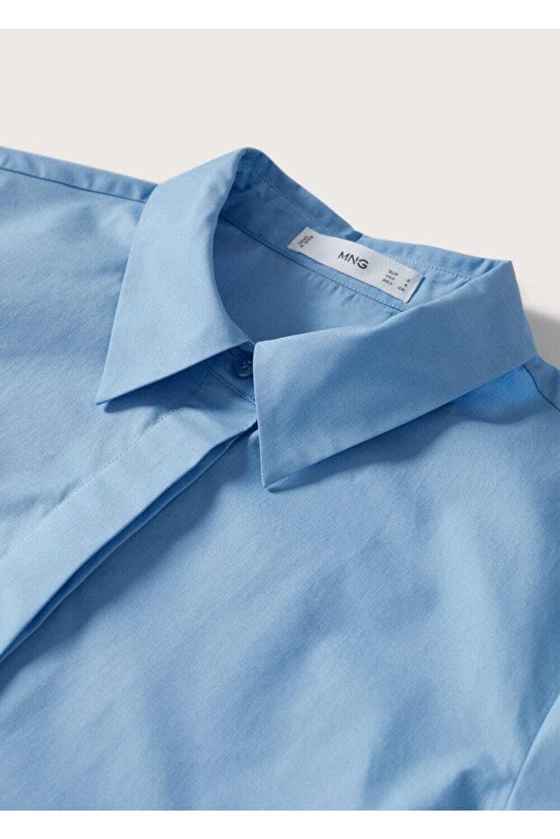 Pamuklu Gömlek Elbise - 5