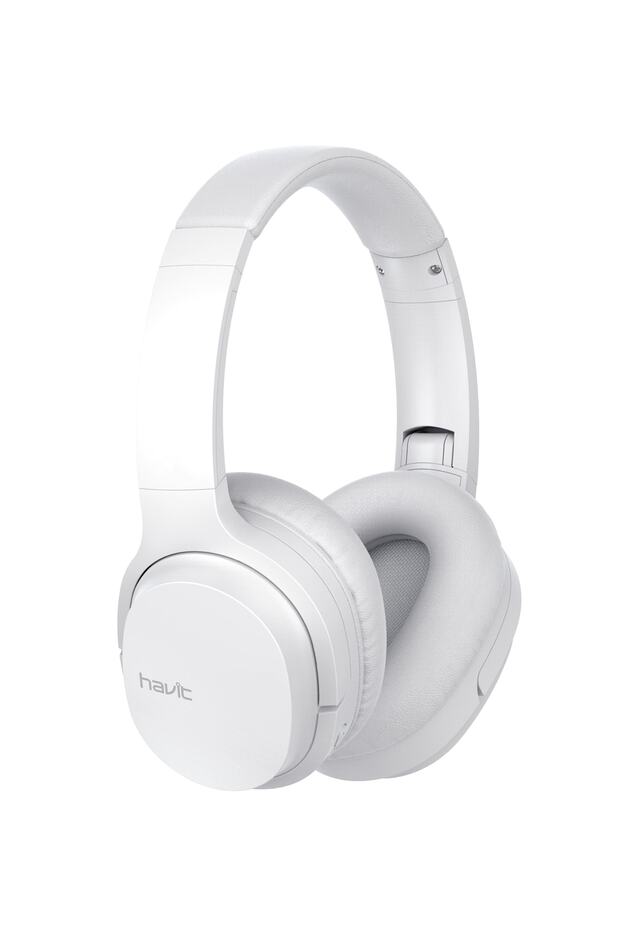 I62 Katlanabilir Kafaüstü Mikrofonlu Bluetooth Kulaklık - Beyaz - 2