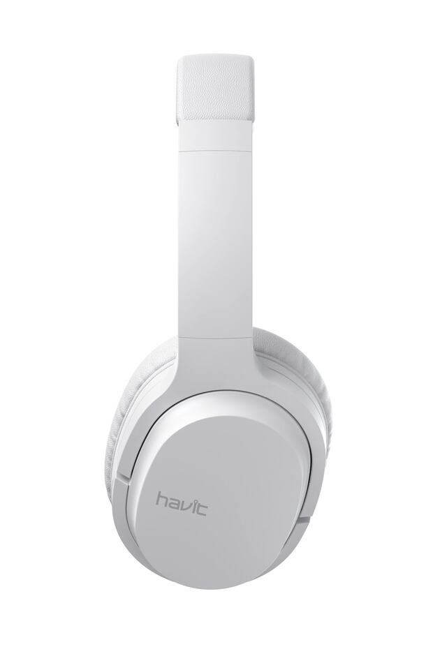 I62 Katlanabilir Kafaüstü Mikrofonlu Bluetooth Kulaklık - Beyaz - 5