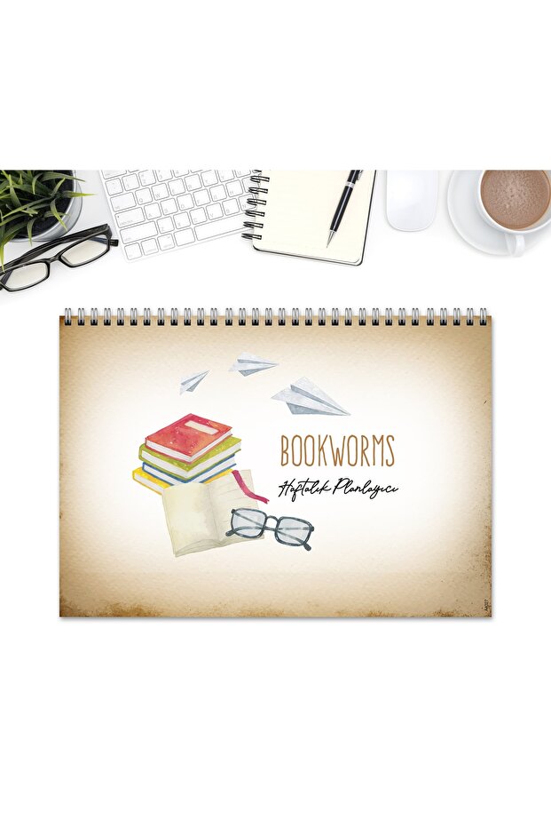 A4 Weekly Planner Bookworms - 1