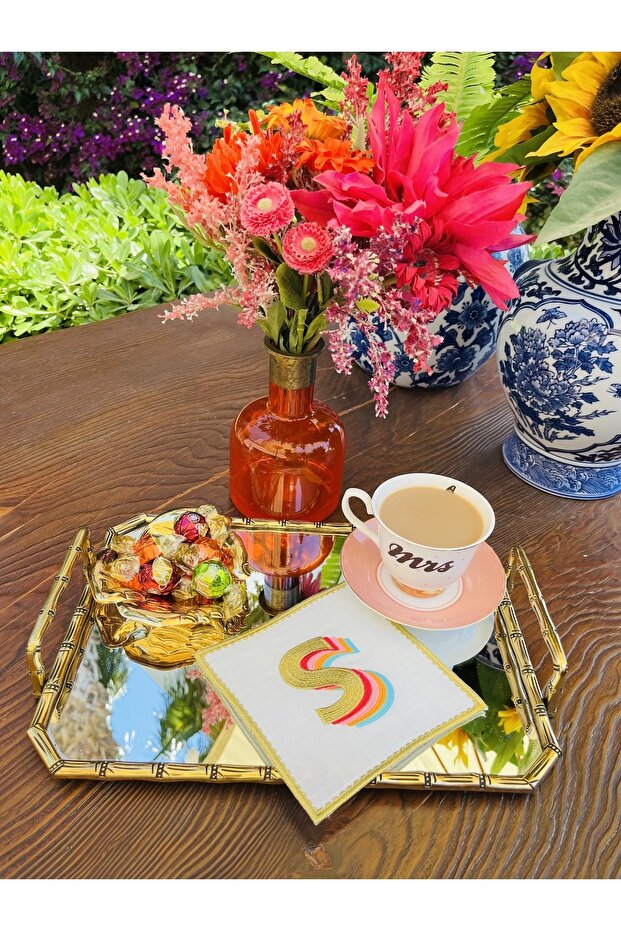 Rainbow S Letter Cocktail Napkin (1 Piece)