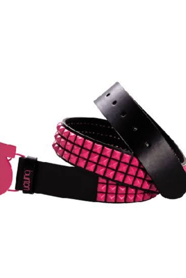 Gothic Punk Metallica Style Pyramid Studded Belt with Cowboy Buckle