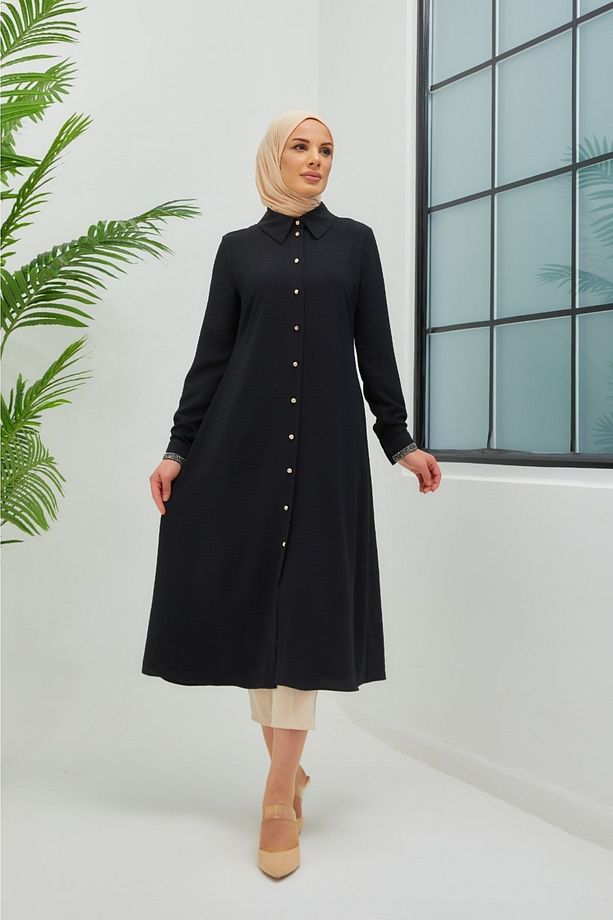 Kolu Taş Detaylı Tunik - 6