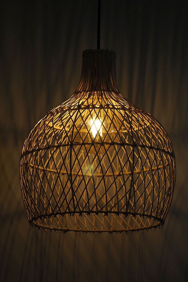 Rattan Avize Bambu Sarkıt: Shadow 40cm - 5