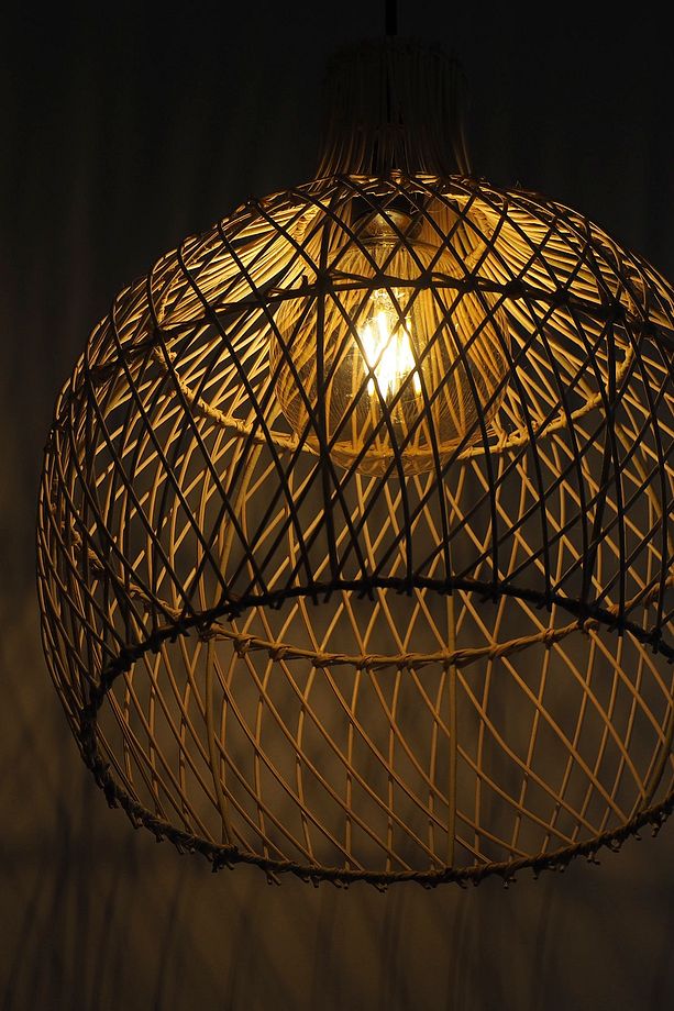 Rattan Avize Bambu Sarkıt: Shadow 40cm - 6