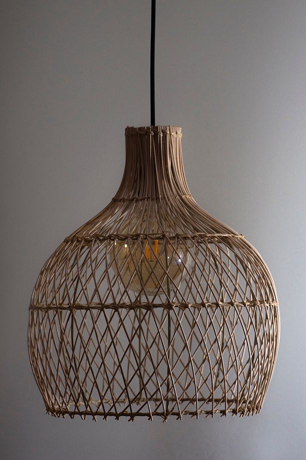 Rattan Avize Bambu Sarkıt: Shadow 40cm - 9