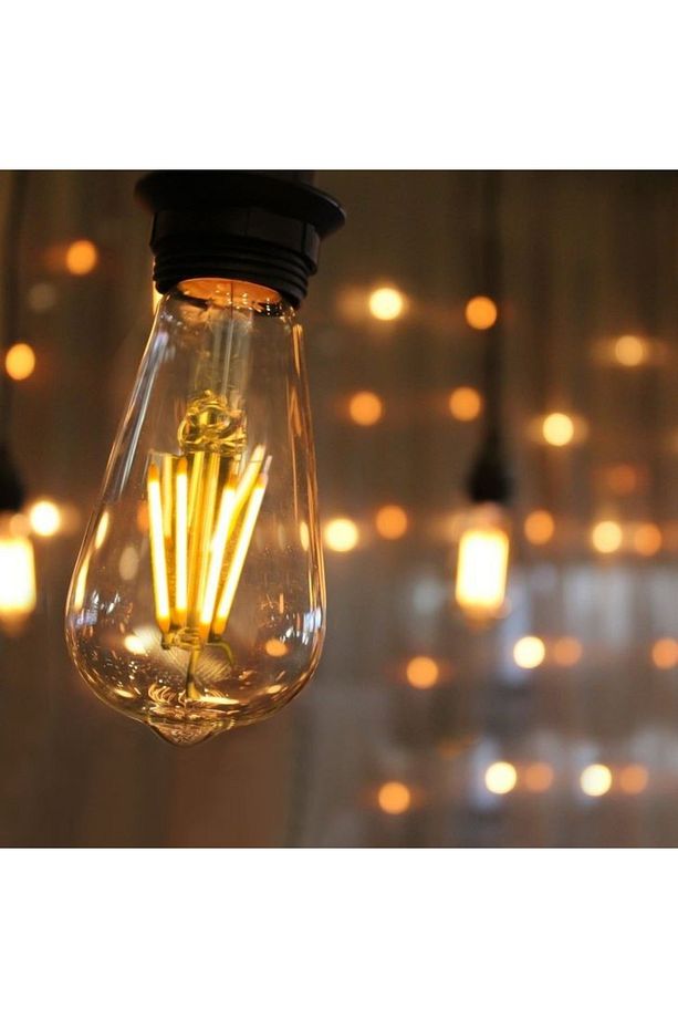 3 Adet Edison Rustik Ampul St64 4w Led Dekoratif Ampul - 1