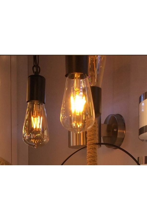 3 Adet Edison Rustik Ampul St64 4w Led Dekoratif Ampul - 3