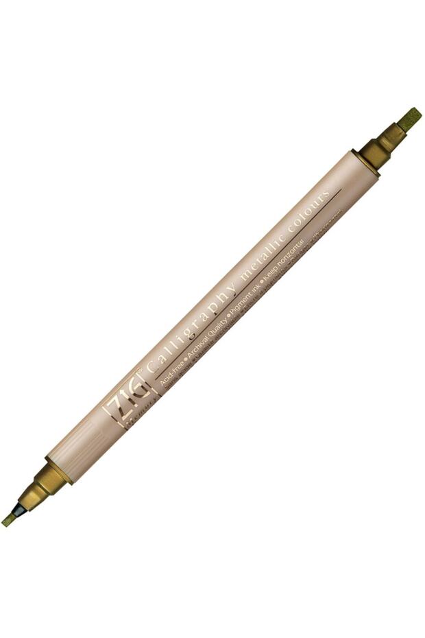 Metallic Calligraphy Pen Ms 8400 Double Tip 2 Mm-3.5 mm 101 Gold