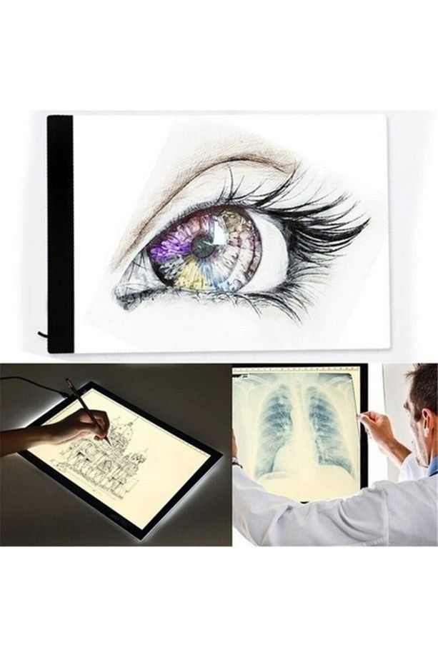 A4 Led Ultra Ince Animasyon, Çizgi Film, Portre, Dövme Grafik Çizim Tableti - 5