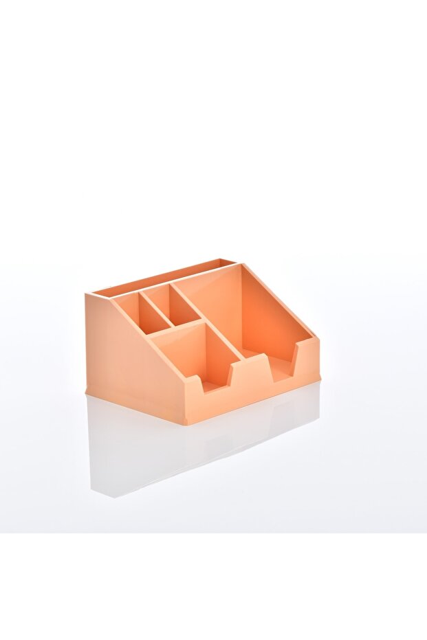 حامل قلم منظم لسطح المكتب برتقالي باستيل 9x16.5x12.5 سم Klm208ptu