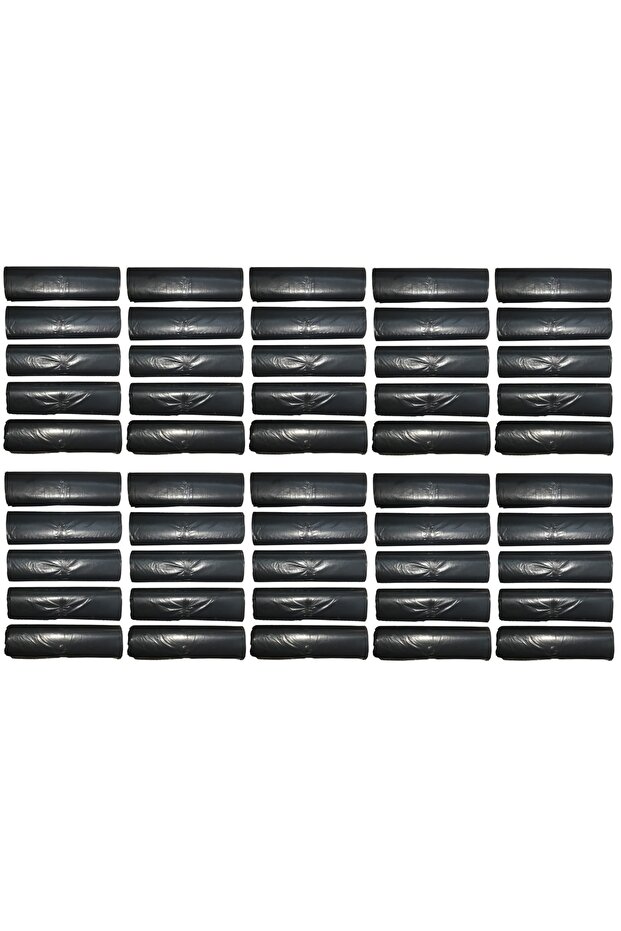 Black Extra Thick J250 Jumbo Size Garbage Bag 80x110 cm 10 Rolls 50 Packs (500 Pieces)