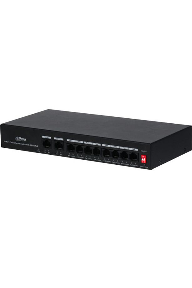 (pfs3010-8et-65) 10 Port 8x10/100 Poe 2xuplınk Port Swıtch -65w - 1