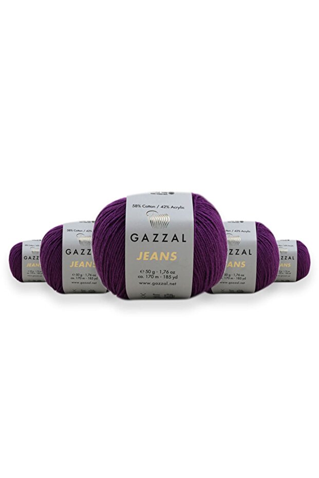 Jeans 50 Gr 5 Pack Amigurumi Punch Hand Knitting Yarn Taka Yarn (1145 Jns)